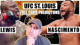 UFC St. Louis: Lewis vs. Nascimento FULL CARD Predictions & Bets