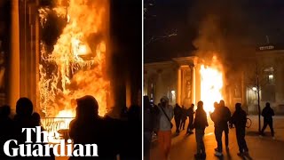 Bordeaux city hall set on fire amid protests over France pension changes