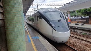 428次樹林發車經由南迴線開往新左營的EMU3000型十二輛編組EMU3047皮蛋豆腐騰雲號藍色帶新城際自強號列車