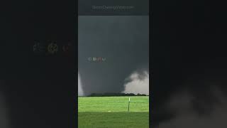 Twister Sisters Capture a Wild Wedge Tornado #shorts