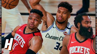 Milwaukee Bucks vs Houston Rockets - Full Game Highlights | August 2, 2020 | 2019-20 NBA Season