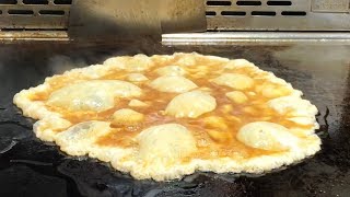 Taiwanese Street Food - Teppanyaki (Egg Omelette, Chicken, Vegetable)