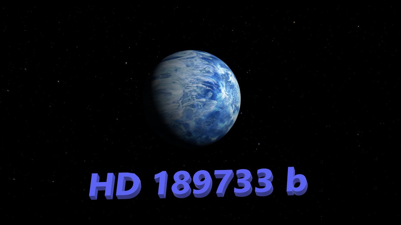 εξωπλανήτης Hd 189733 B Youtube