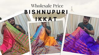 Bishnupuri Ikkat Silk Sarees | Par Kotki Saree | Ikkat Sarees With Price | Ikkat Saree Wh-9064262150