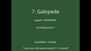 7. Galopede - MODERATE - excluding violin 1