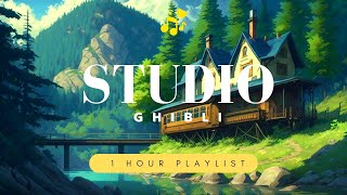 Studio Ghibli Playlist (1 Hour of Relaxing Studio Ghibli Piano) 🍀🍄