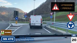 SS 470 | Nuova Variante di Zogno | tratto Ruspino (San Pellegrino T.) - Sogno (Zogno)