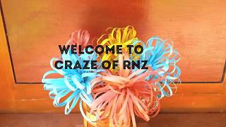 എളുപത്തിൽ ഒരു പേപ്പർ ഫ്ലവർ ഉണ്ടാകാം /Paper Craft/Fluffy  Flower Making/ Craze Of Rnz