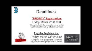 11th grade Registration Video