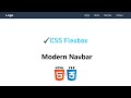 How To Make Modern Navbar Using HTML & CSS | Navigation Menu Bar | Flexbox properties In CSS