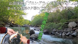 山岳渓流イブニングライズを求めて　まったり至福の夕暮れフライフィッシング