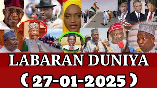 #LABARAN DUNIYA NA SAFIYAR YAU #MONDAY 27/01/2025 #AREWA RADIO #AFRICA HAUSA TV #BBC HAUSA