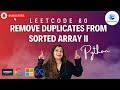 🔥Leetcode 80. Remove Duplicates from Sorted Array II - Python #amazon #google #meta #microsoft🏆