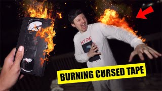 I had to BURN the cursed tape I bought from the DARK WEB! (I think things are getting WORST!)