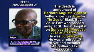 Bernard Auguste Vincent SHORT