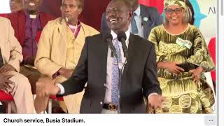 LIVE: President Ruto attends church service in Busia