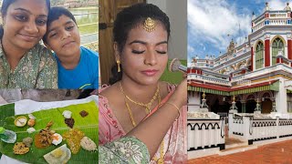 Karaikudi makeup vlog♥️ kanadukathan palace❤️surya's makeup artistry ❤️makeup artist Karaikudi