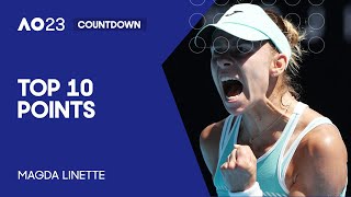 Magda Linette | Top 10 Points | Australian Open 2023