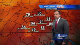 Spotty showers, thunderstorms possible this evening