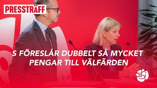 Pressträff med Magdalena Andersson och Mikael Damberg