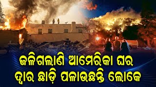 ହୁତୁହୁତୁ ହୋଇ ଜଳୁଛି ଆମେରିକା ଘର ଦ୍ବାର ଛାଡି ପଳାଇଯାଉଛନ୍ତି ଲୋକେ || ODIA NEWS TUBE