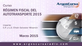 Curso Régimen Fiscal del Autotransporte 2015