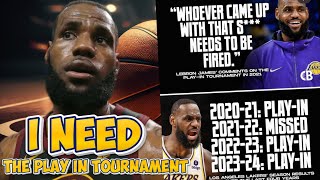 LEBRON JAMES ROASTED AFTER FANS EXPOSE HIM NOW NEEDING PLAY-IN TOURNAMENT AFTER