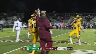 Davison vs Lapeer Football Highlights 10/20/23