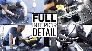 Complete Full Car Interior Cleaning! Car Detailing A Range Rover Sport Supercharged