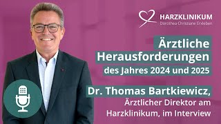 Dr. Thomas Bartkiewicz, Ärztlicher Direktor am Harzklinikum im Gespräch mit Dr. Konstantin Korosides