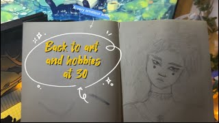 Back to art at 30 | oversharing | Sketching an original character| hobby