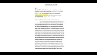 Official Court Transcript versus Audio Recording