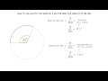 gcse maths area of a sector and length of an arc of a circle circles part 3 108