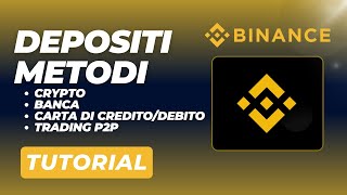 BINANCE - Come Depositare Criptovalute, Fiat e Denaro su Binance (Depositi Cripto, Bonifici, Carte)