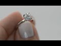 diamonds collection 8r110k303 14k white gold solitaire diamond ring round cut 0.98 ct f color i1