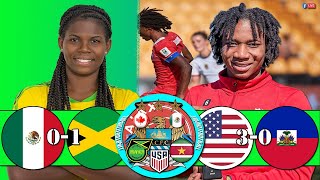Mexico 0-1 Jamaica | Usa 3-0 Haiti | Live Concacaf Women World Cup Qualifiers | Championship