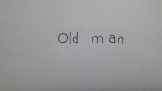 用  Old   man  画老人