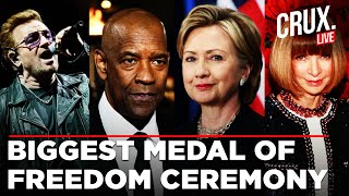 LIVE Biden Presents Presidential Medal Of Freedom To Hillary Clinton, George Soros, Bono | US News