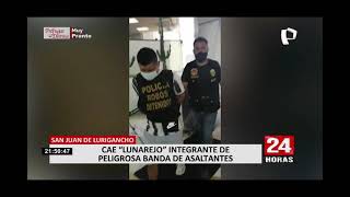 SJL: Capturan a peligroso delincuente 'Lunarejo'