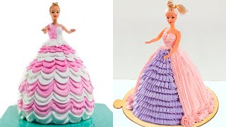 How To Make Princess Cake For Girls Birthday | Amazing Barbie Doll Cake Decorating Ideas #8