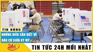 Ngày mai 8/11 Người dân Mỹ bắt đầu tham gia bỏ phiếu bầu cử giữa nhiệm kỳ năm 2022 | TV24h