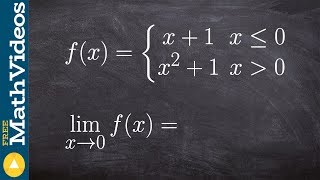 How to evaluate the limit of a piecewise function
