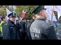 Protests outside the Polish Parliament