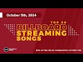 Billboard Streaming Songs Top 50 (October 5th, 2024)