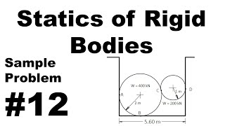 CECC2 - Statics of Rigid Bodies - Sample problem #12 solution