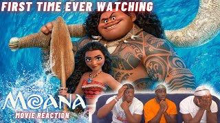 THESE SONGS ARE AMAZING!!! First Time Reacting To MOANA | Group Reaction | MOVIE MONDAY