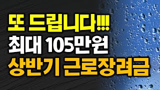 오늘부터 신청시작!!! 최대 105만원 일 한다면 일단신청 근로장려금 2021 반기신청