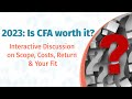 Is Chartered Financial Analyst (CFA) Program Worth it? Webinar | All your questions answered