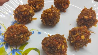 Coconut carrot laddoo(కొబ్బరి క్యారెట్ లడూ)|| very healthy recipe|| Delicious point