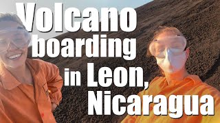 Volcano Boarding in Leon, Nicaragua with Bigfoot Hostel | Solo Backpacking Central America 🇳🇮